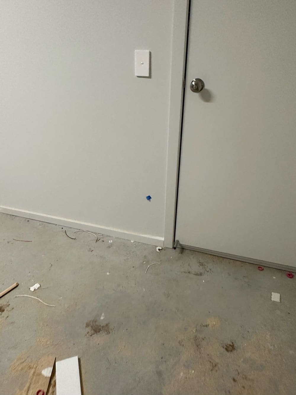 Garage, recorded during a handover inspection in Greenbank