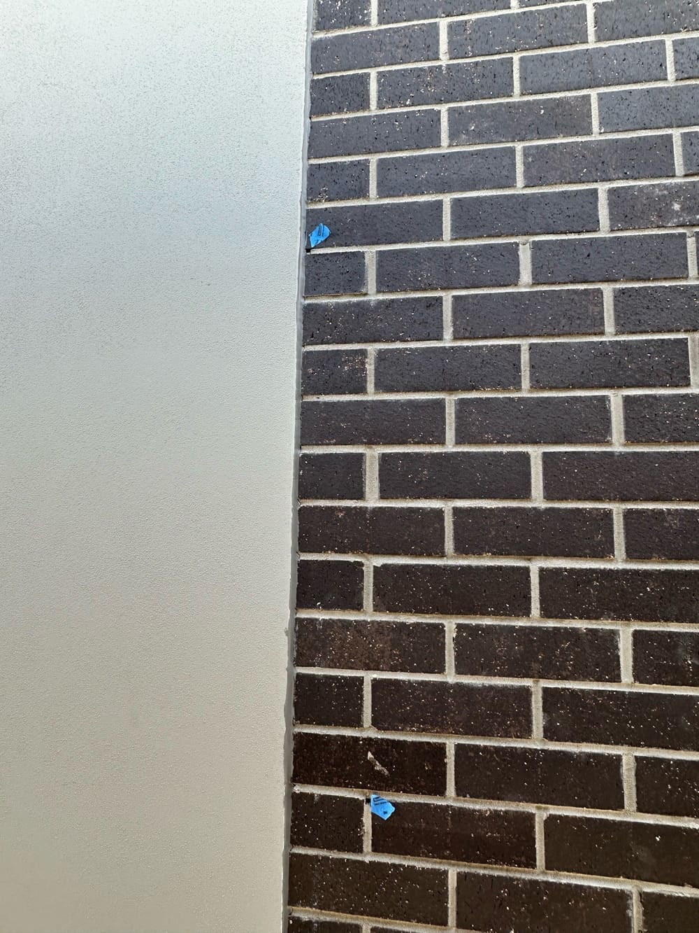 Voids and holes in mortar, recorded during a lock-up inspection in Greenbank